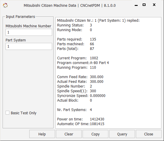 Mitsubishi Citizen Data GUI